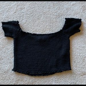 Off the shoulder crop top